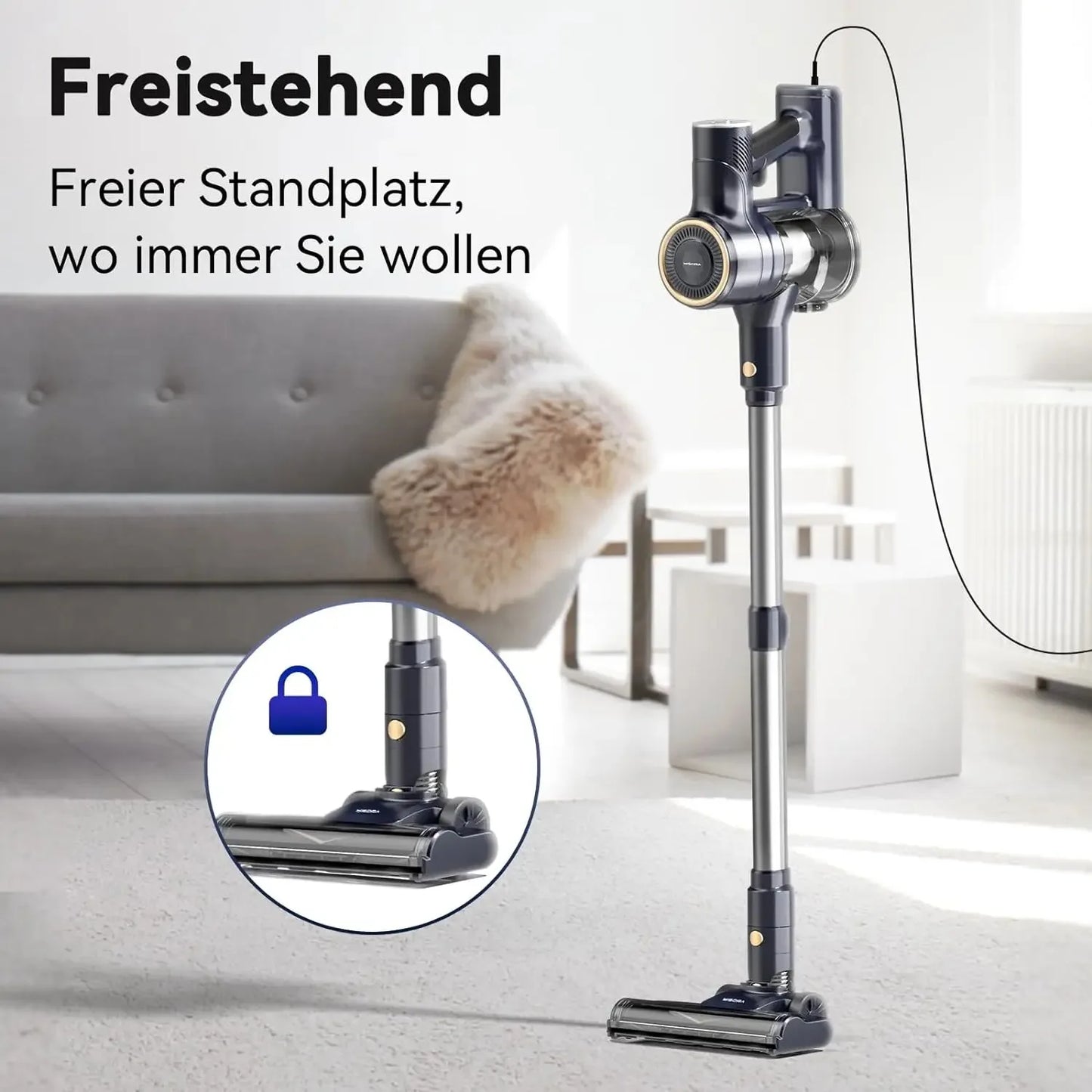 INSE I8 Corded Stick Vacuum 25KPa 600W 6 In 1 Lightweight Cleaner