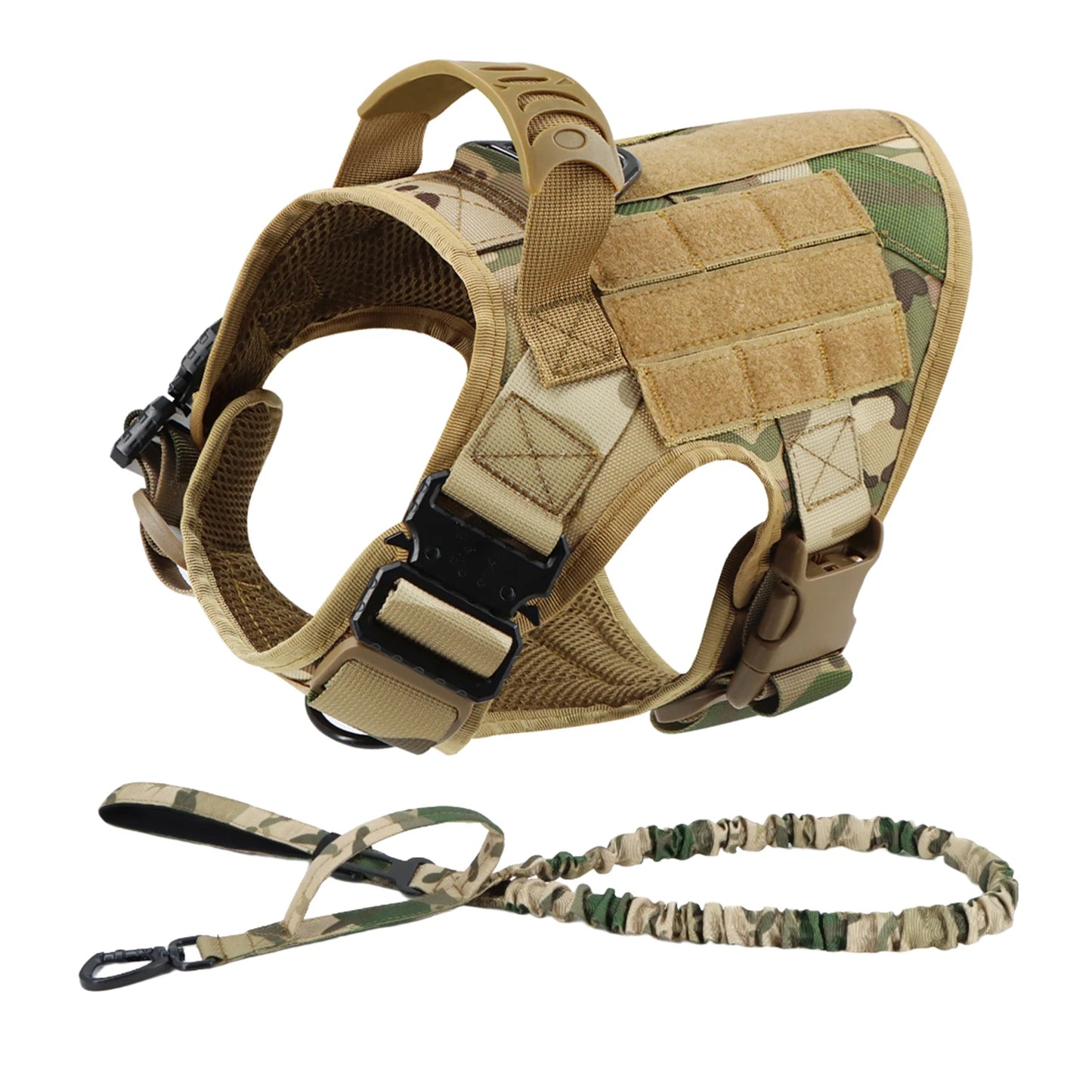 Dog Harness And Leash Set Padded Training Vest For German Shepherd Malinois