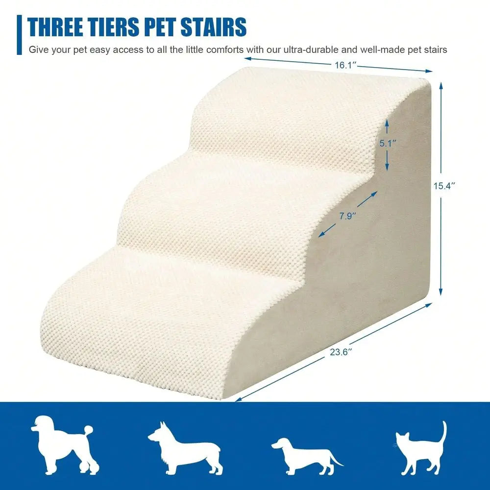Soft Foam Dog Ramp For Small Dogs Non Slip Steps