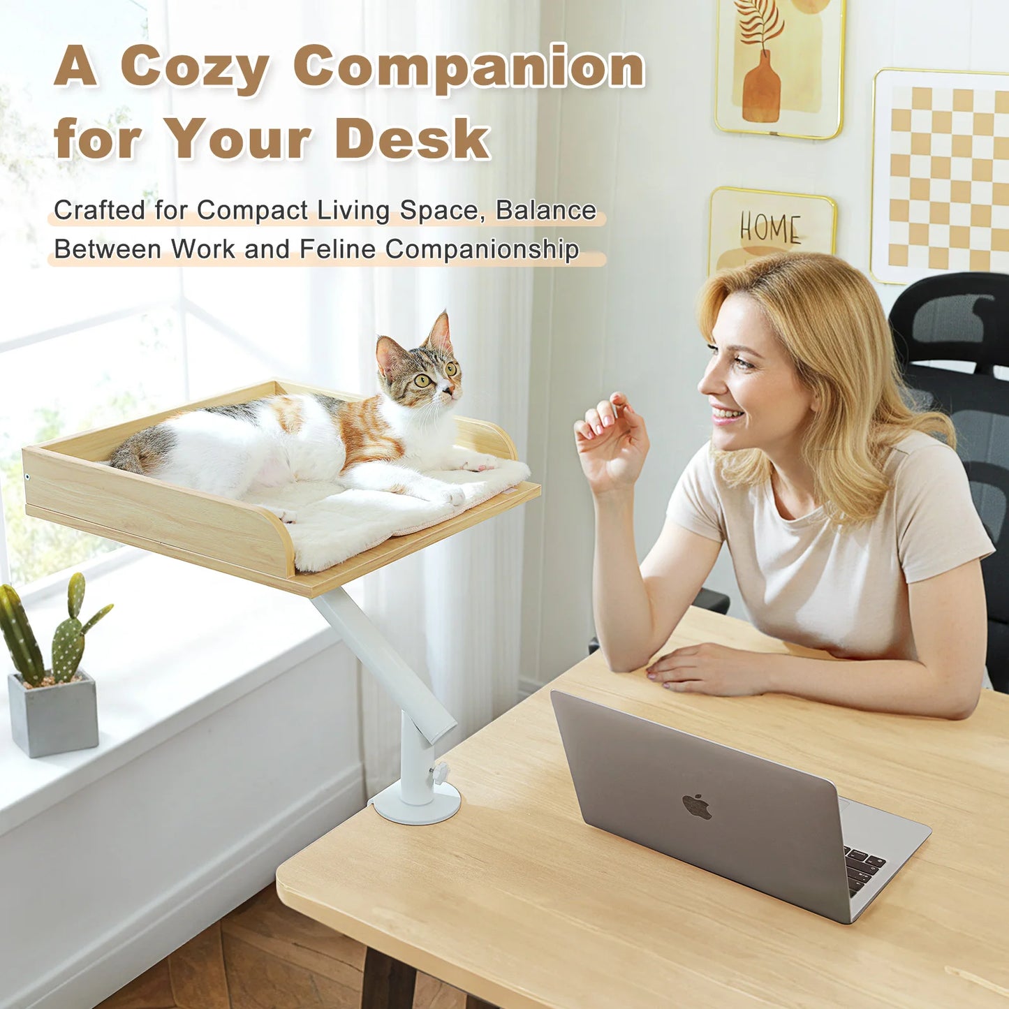 PAWZ Road Cat Desk Bed 360 Degree Rotatable Hammock Stand