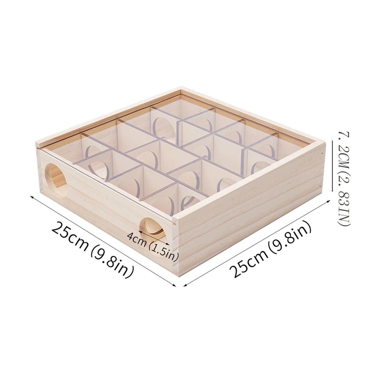Natural Wood Hamster Maze Toy For Enrichment And Tunnels