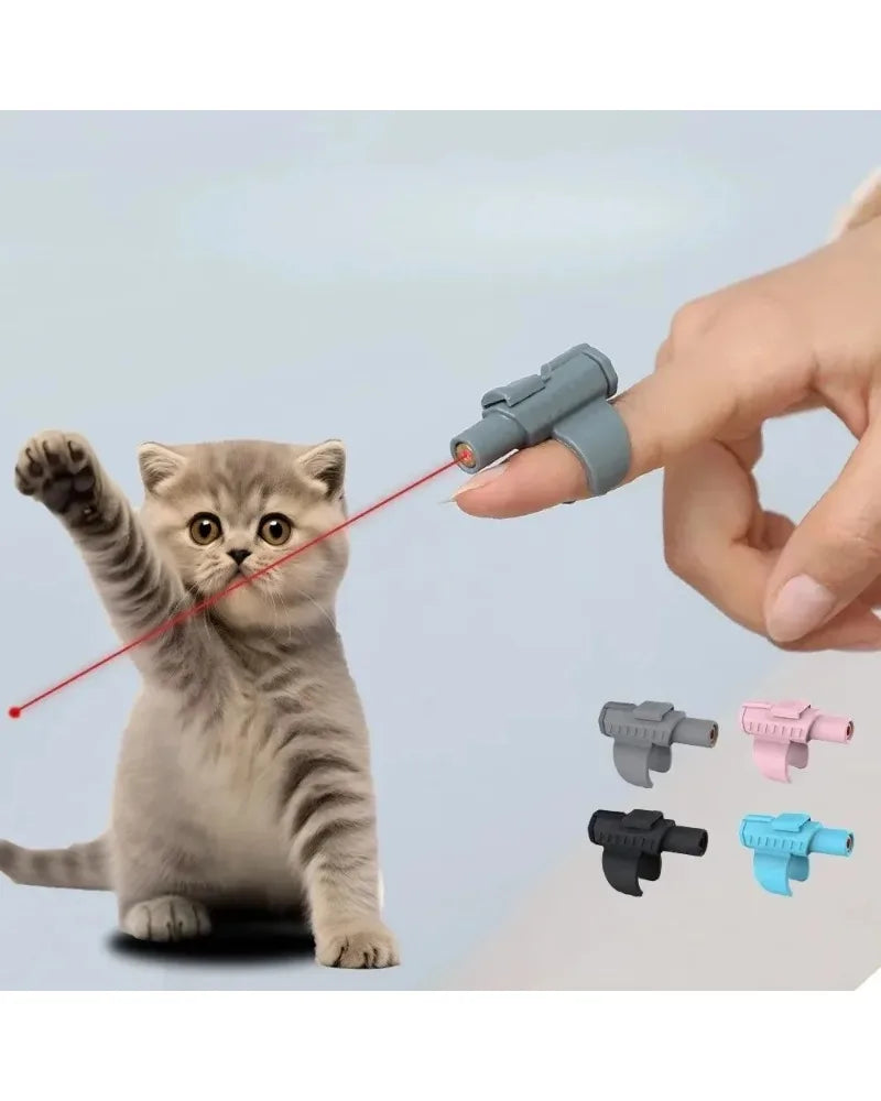 Mini Laser Cat Toy Finger Sleeve Portable Interactive Fun
