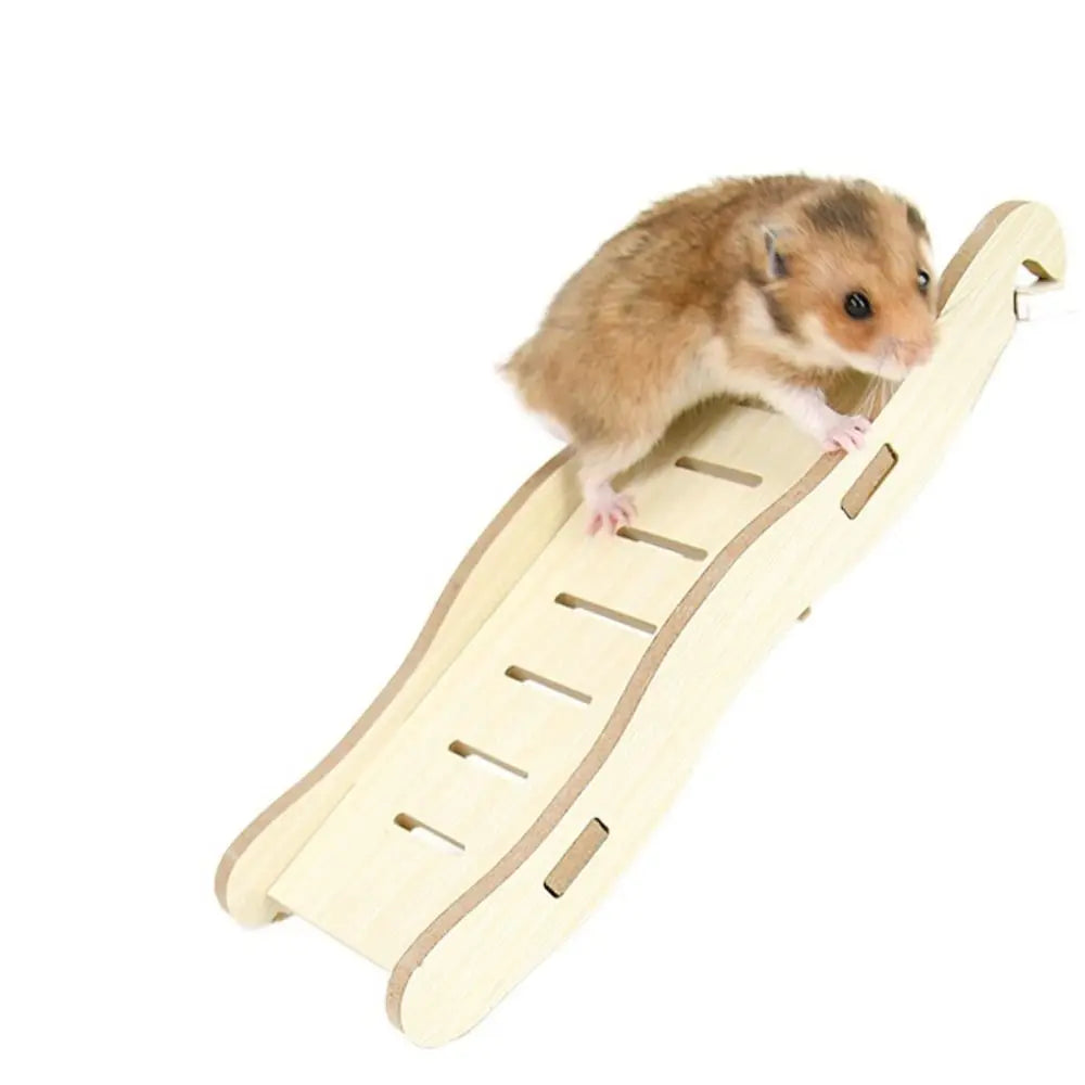Wooden Hamster Ladder Suspension Bridge Small Pets