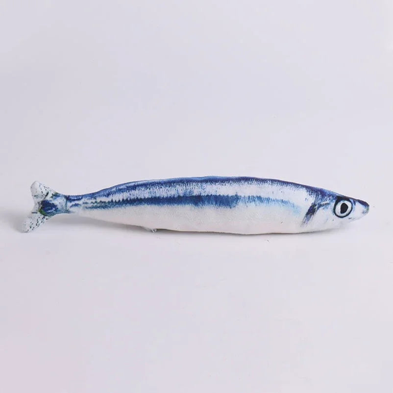 Cat Teasing Toy Simulation Fish Plush Chew Toy For Cats