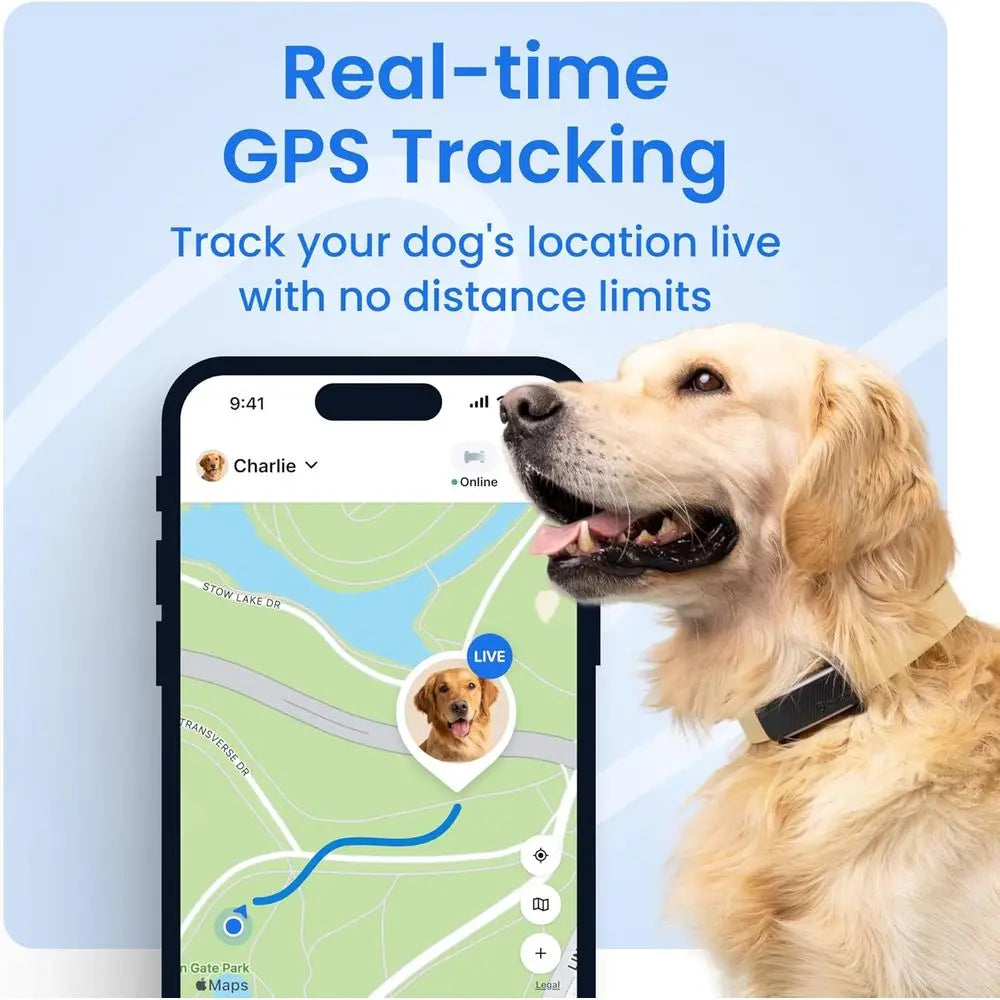 Smart Dog GPS Tracker With Live Location And Virtual Fence Bark Detection