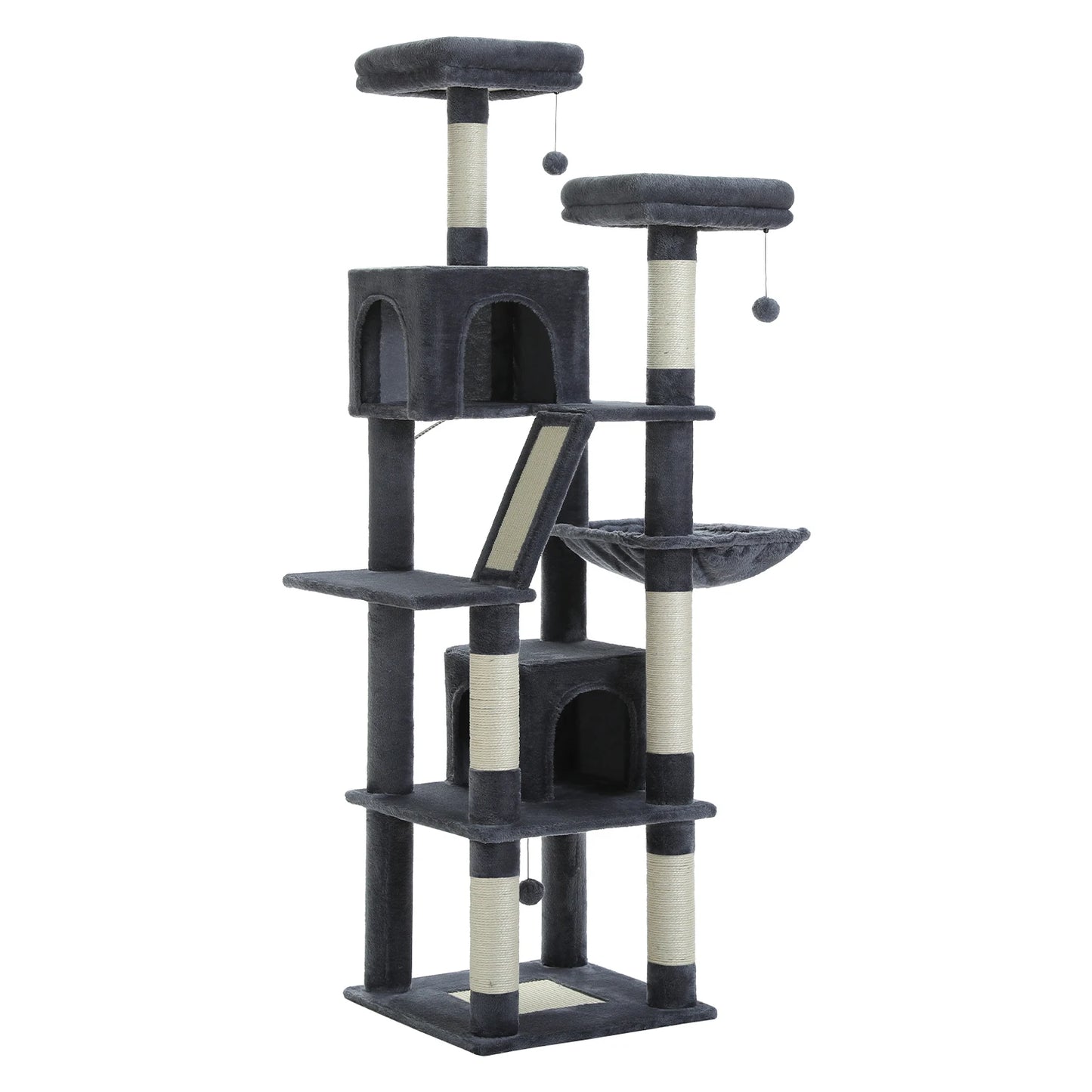 PAWZ Road Cat Tree Tower With Plush Condos Perches And Scratching Posts