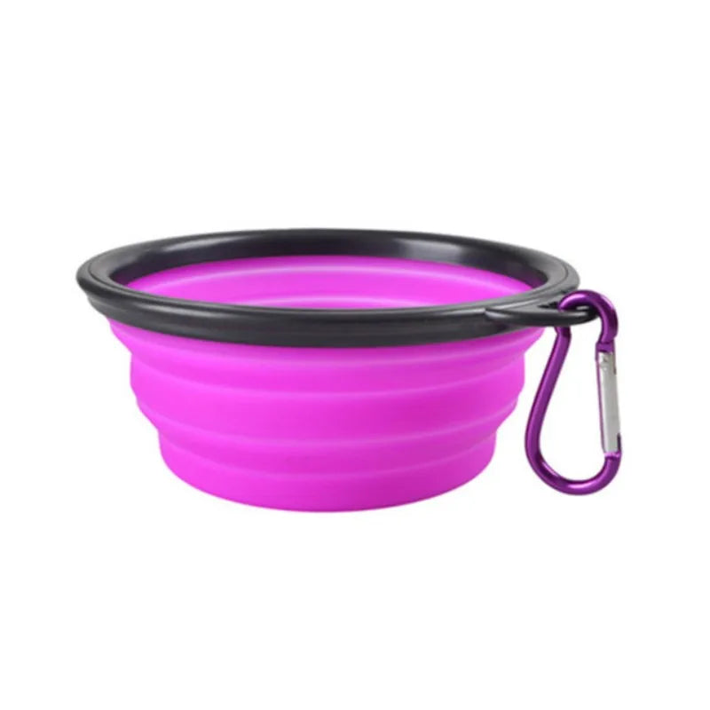 Pet Travel Collapsible Bowl Durable TPR For Cats And Dogs
