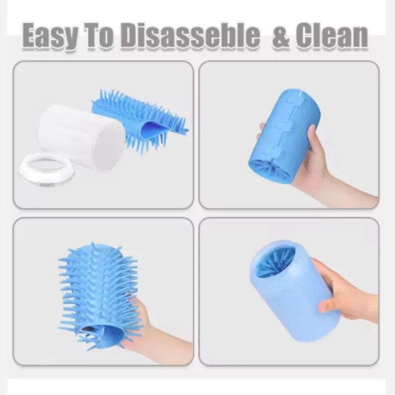 Pet Paw Cleaner Soft Silicone Foot Brush for Easy Pet Cleaning