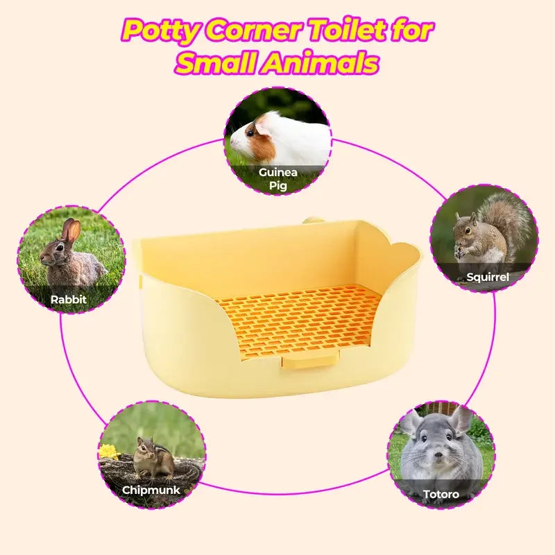 Rabbit Litter Box Potty Corner Trainer For Animals