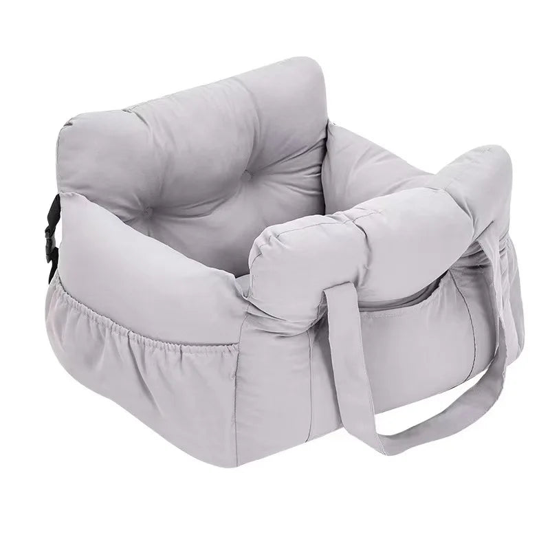 Non Slip Dog Car Seat With Safety Belt Washable Travel Bed