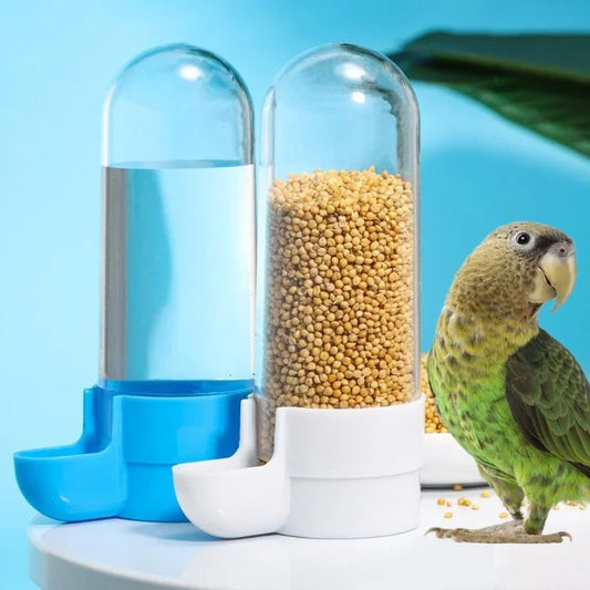 Hanging Bird Feeder And Water Dispenser For Parrots And Birds