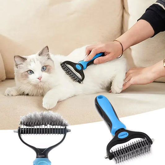 Premium Double Sided Pet Grooming Brush For Dogs And Cats