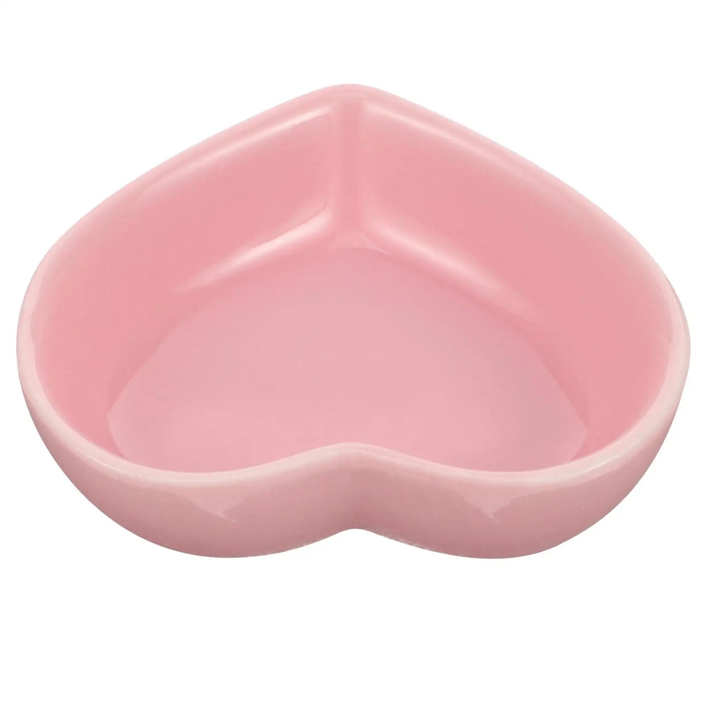 Ceramic Heart Shaped Pet Bowl For Hamster Guinea Pig