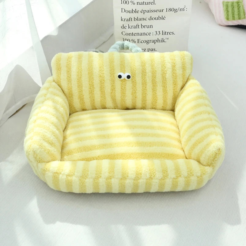 Cozy Linen Dog Bed Kennel for Winter Warmth and Comfort