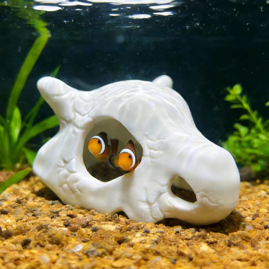 Fish Tank Anime Style Skull Decoration Ocean Display Submerged Decoration Fish Shrimp Shelter Aquarium Safe Home Decorations