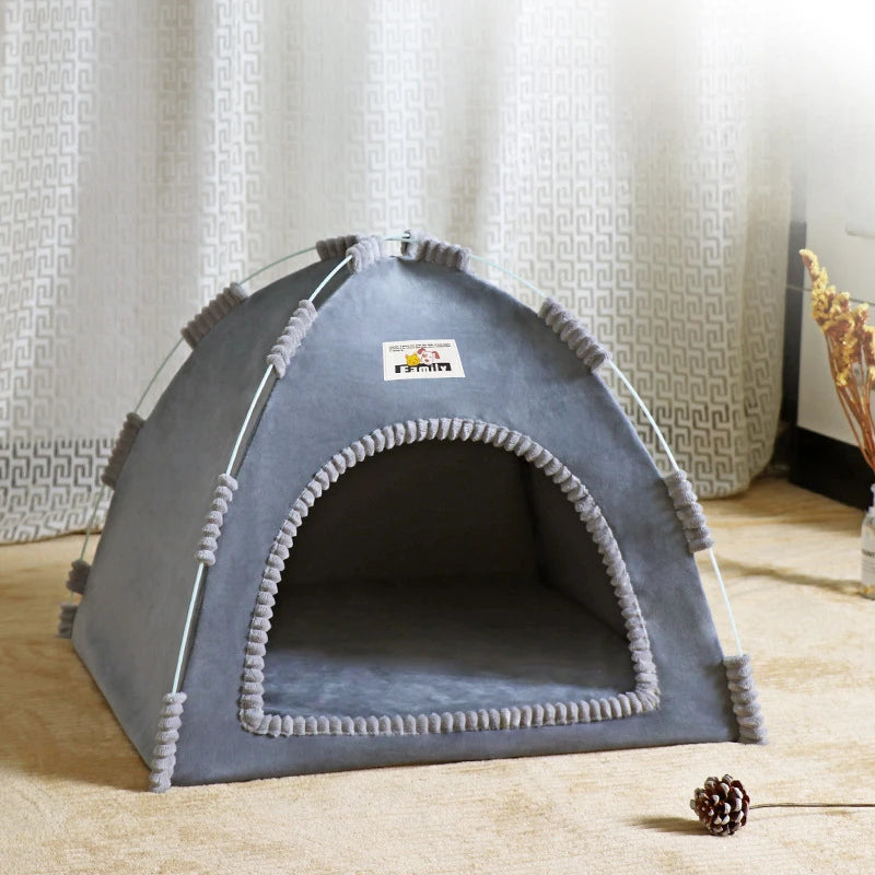 Foldable Cat And Dog Tent Four Seasons Outdoor Nest Breathable