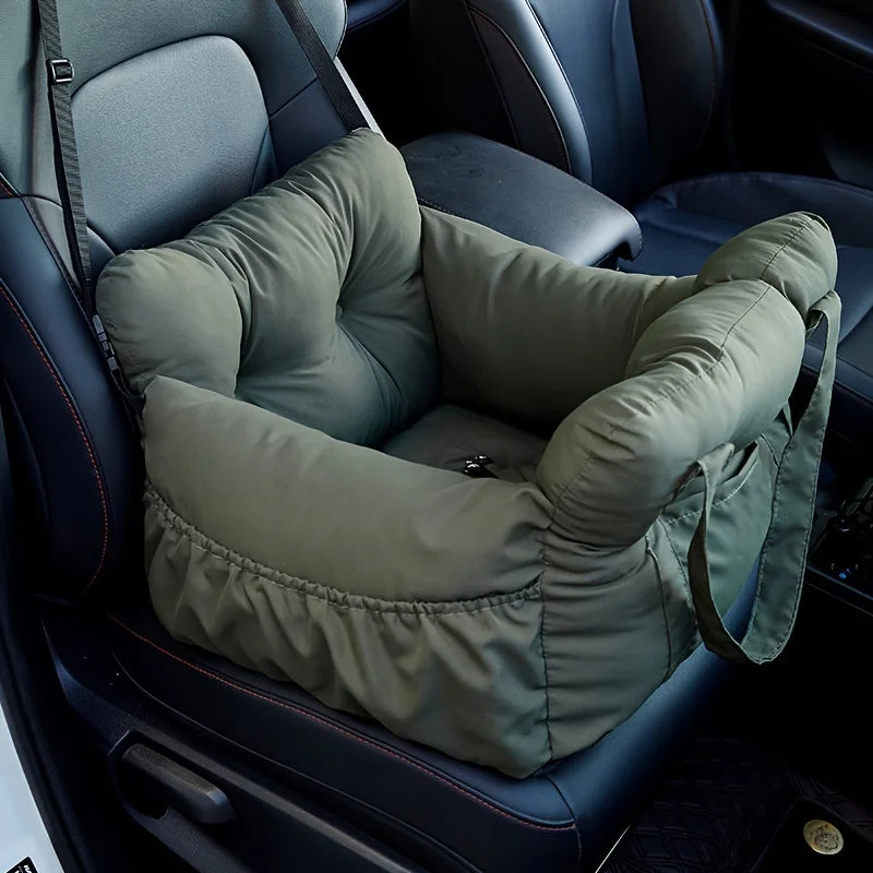 Non Slip Dog Car Seat With Safety Belt Washable Travel Bed