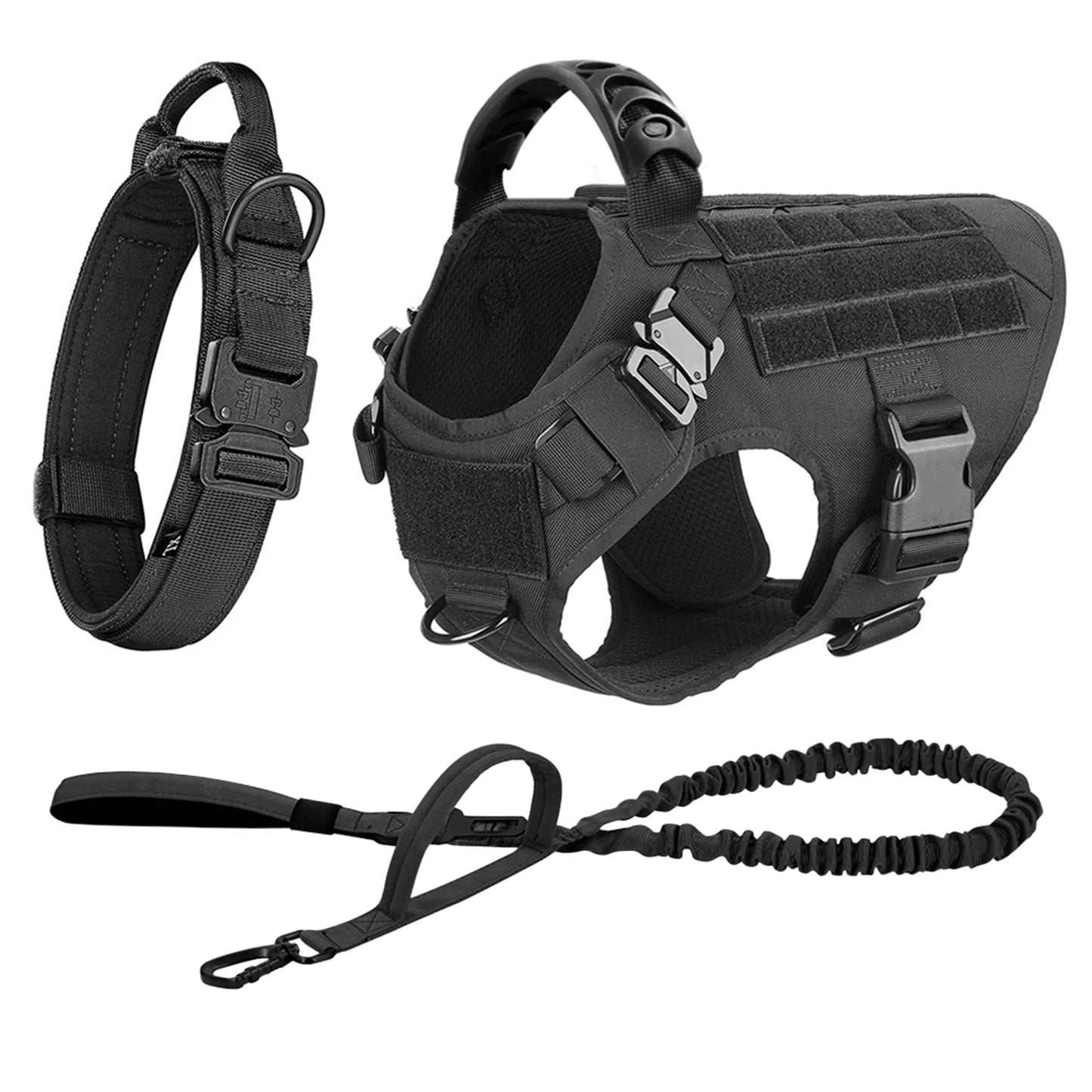 Dog Harness And Leash Set Padded Training Vest For German Shepherd Malinois