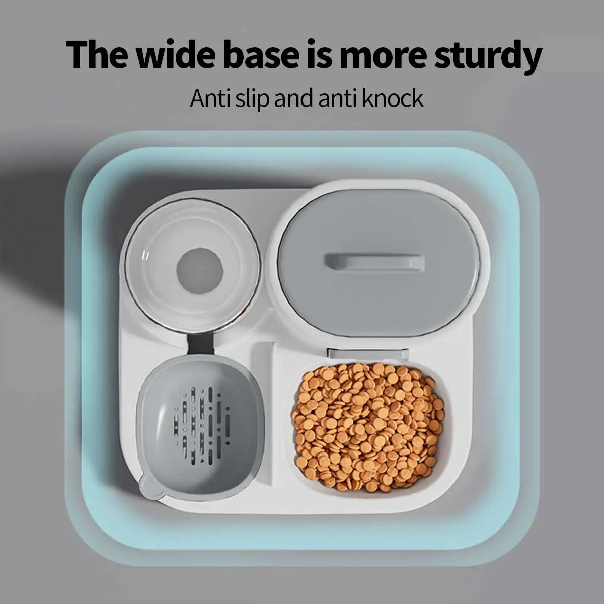 Dual Purpose Pet Feeder and Waterer for Small to Medium Dogs and Cats