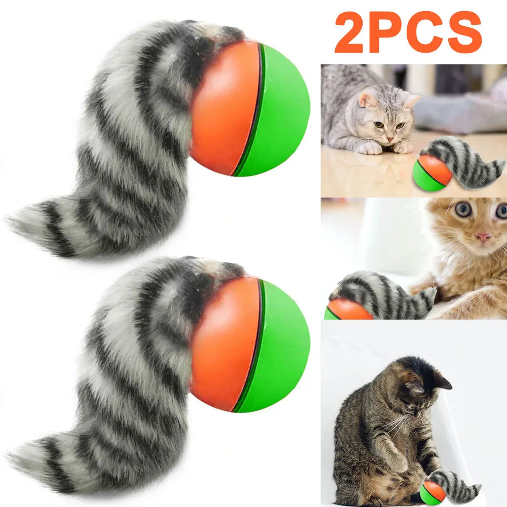 Alloet Cat Interactive Ball Toys Automatic Rolling Ball Indoor Cats
