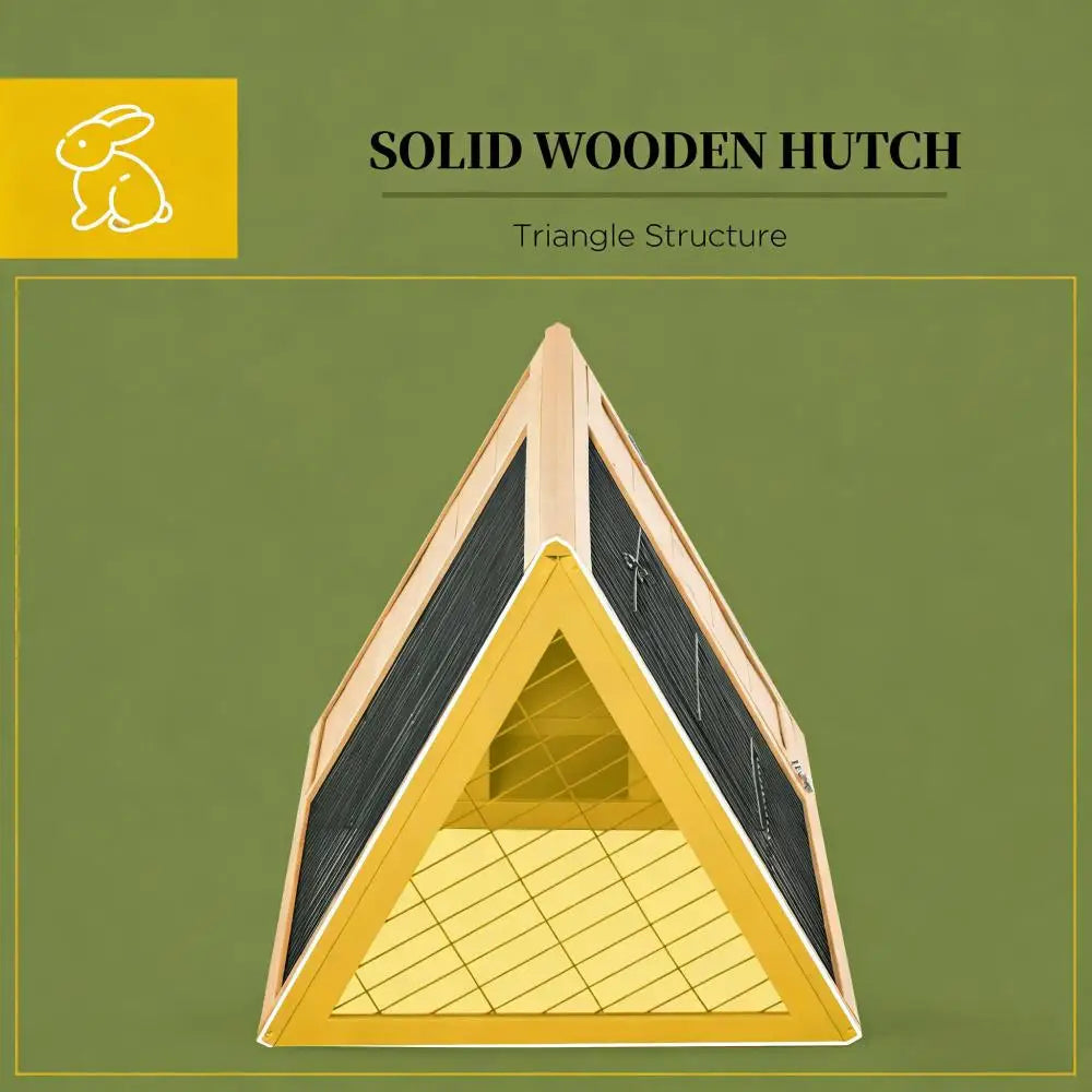 A-Frame Wooden Pet House For Small Animals Rabbits