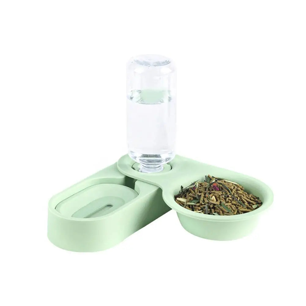 All In One Pet Food And Water Bowl Auto Feeder For Rabbits Chinchillas