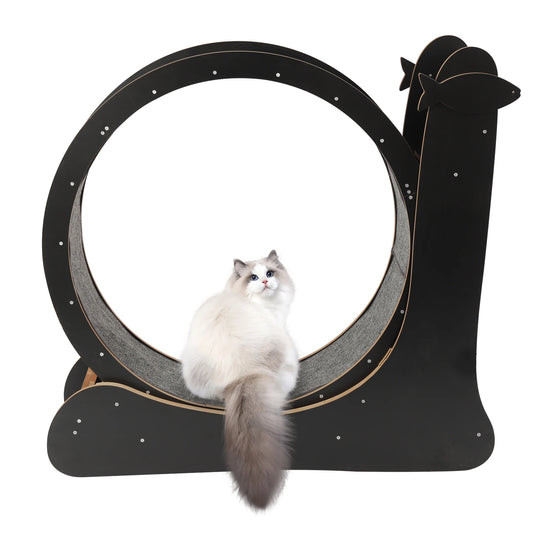 Cat Exercise Wheel Treadmill With Carpeted Runway For Fitness