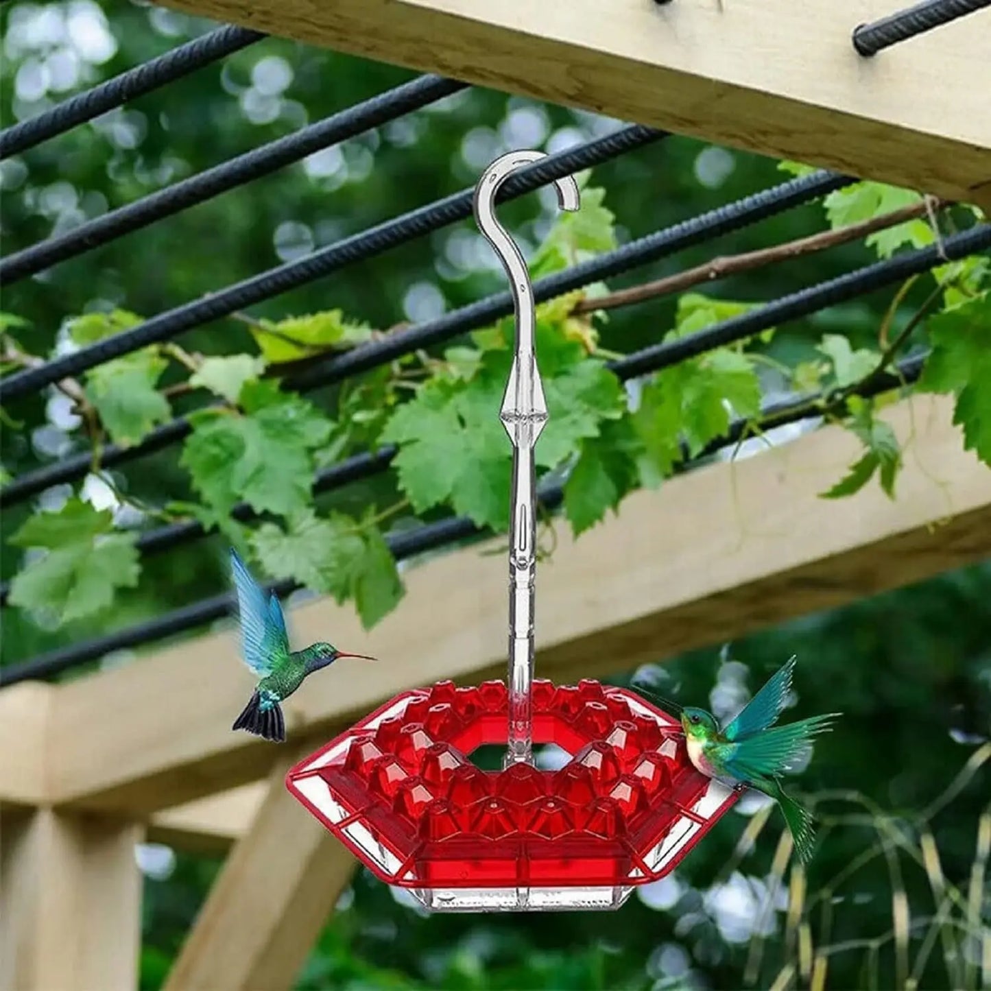 Hummingbird Feeder With Leak Proof Design Outdoor Hanging 30 Ports Ant Moat