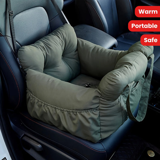 Non Slip Dog Car Seat With Safety Belt Washable Travel Bed