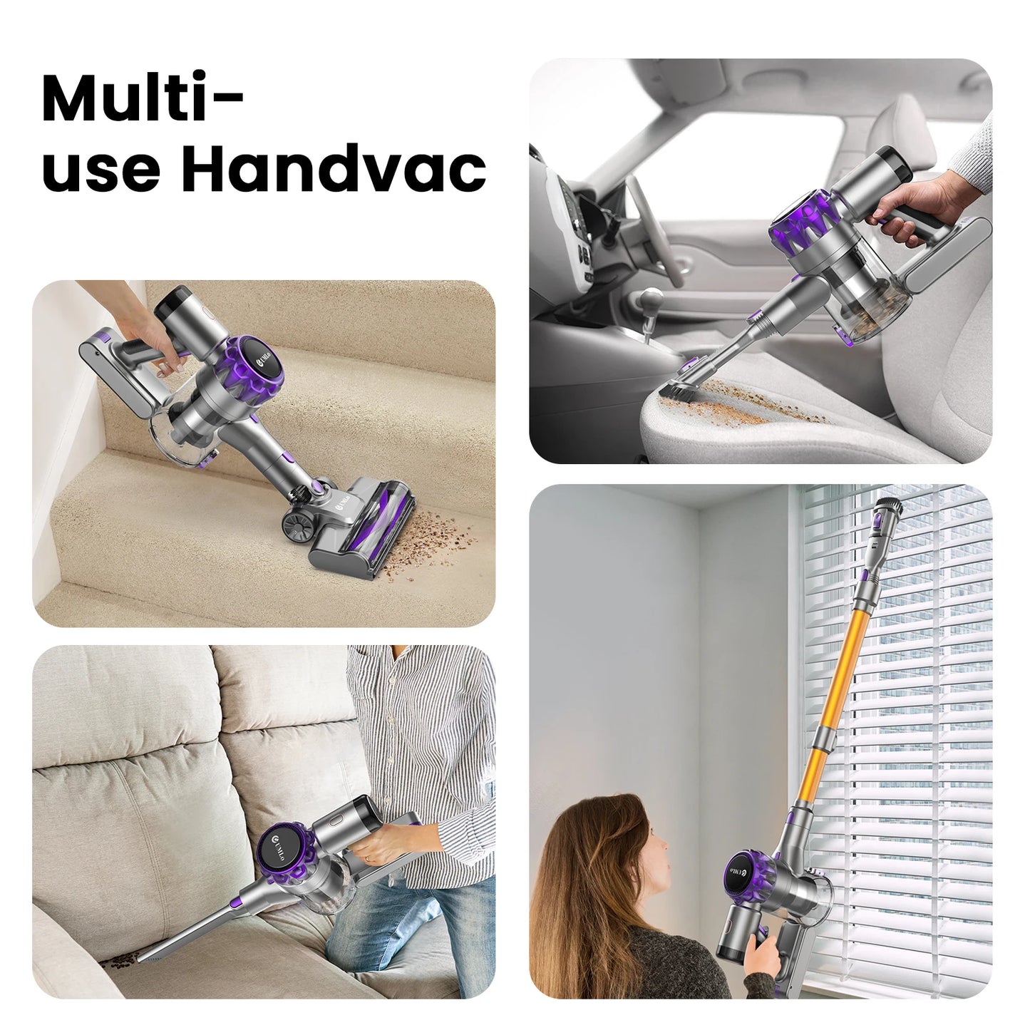 INSE YISORA Cordless Vacuum Cleaner 40Kpa 55 Min Run Time