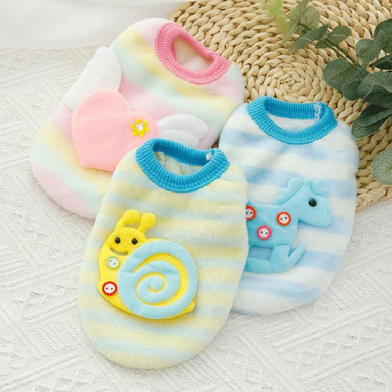 Soft Fleece Print Pullover Sweater For Dogs Winter Comfort