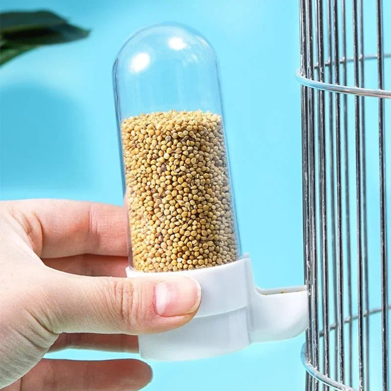 Hanging Bird Feeder And Water Dispenser For Parrots And Birds