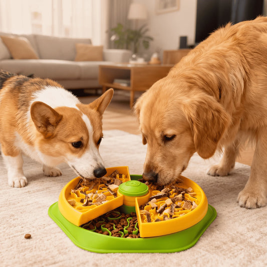 Interactive Dog Slow Feeder Puzzle Toy Foraging IQ Training