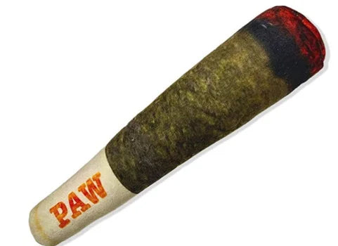 Funny Cigar Design Plush Squeaky Dog Toy For Chewing