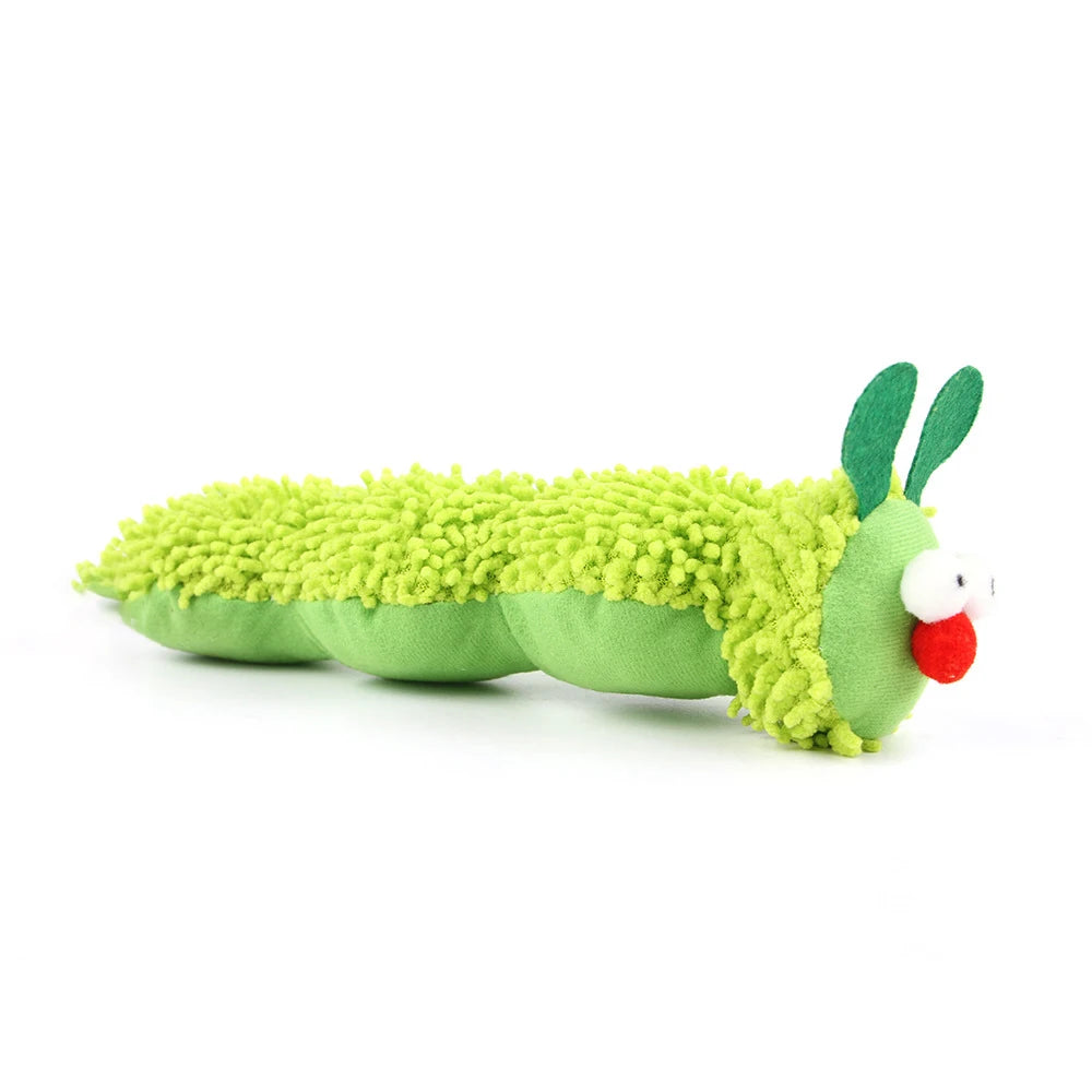 Caterpillar Cat Chew Toy With Catnip And Silvervine For Cats