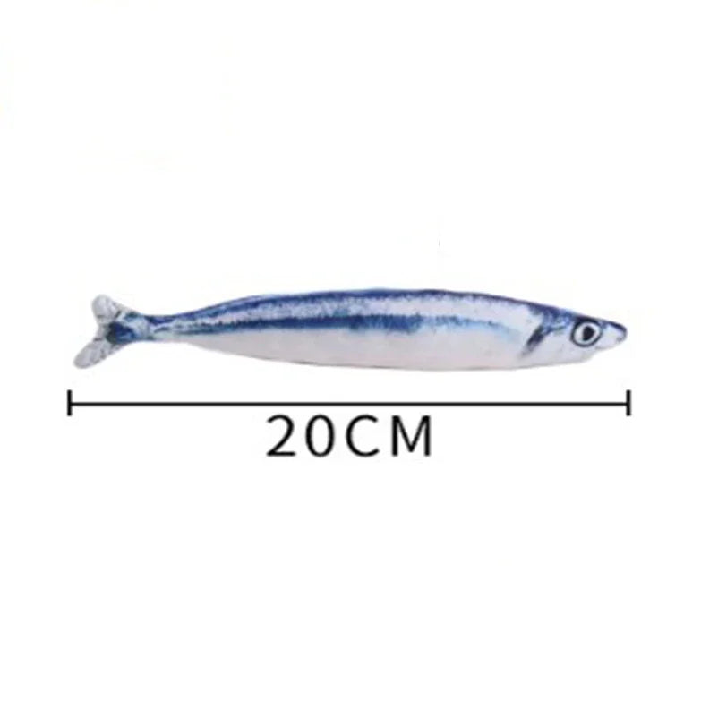 Cat Teasing Toy Simulation Fish Plush Chew Toy For Cats