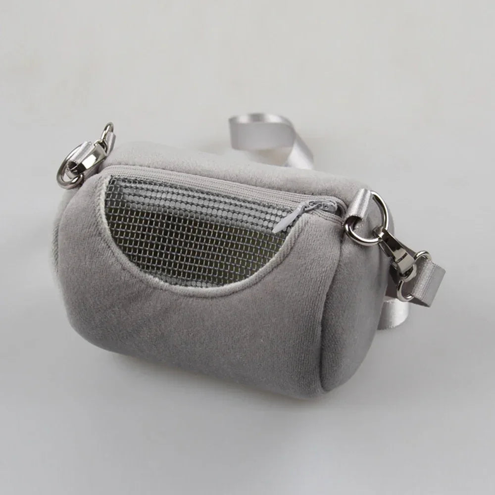 Small Pet Backpack Hamster Carrier Bag Breathable Mesh