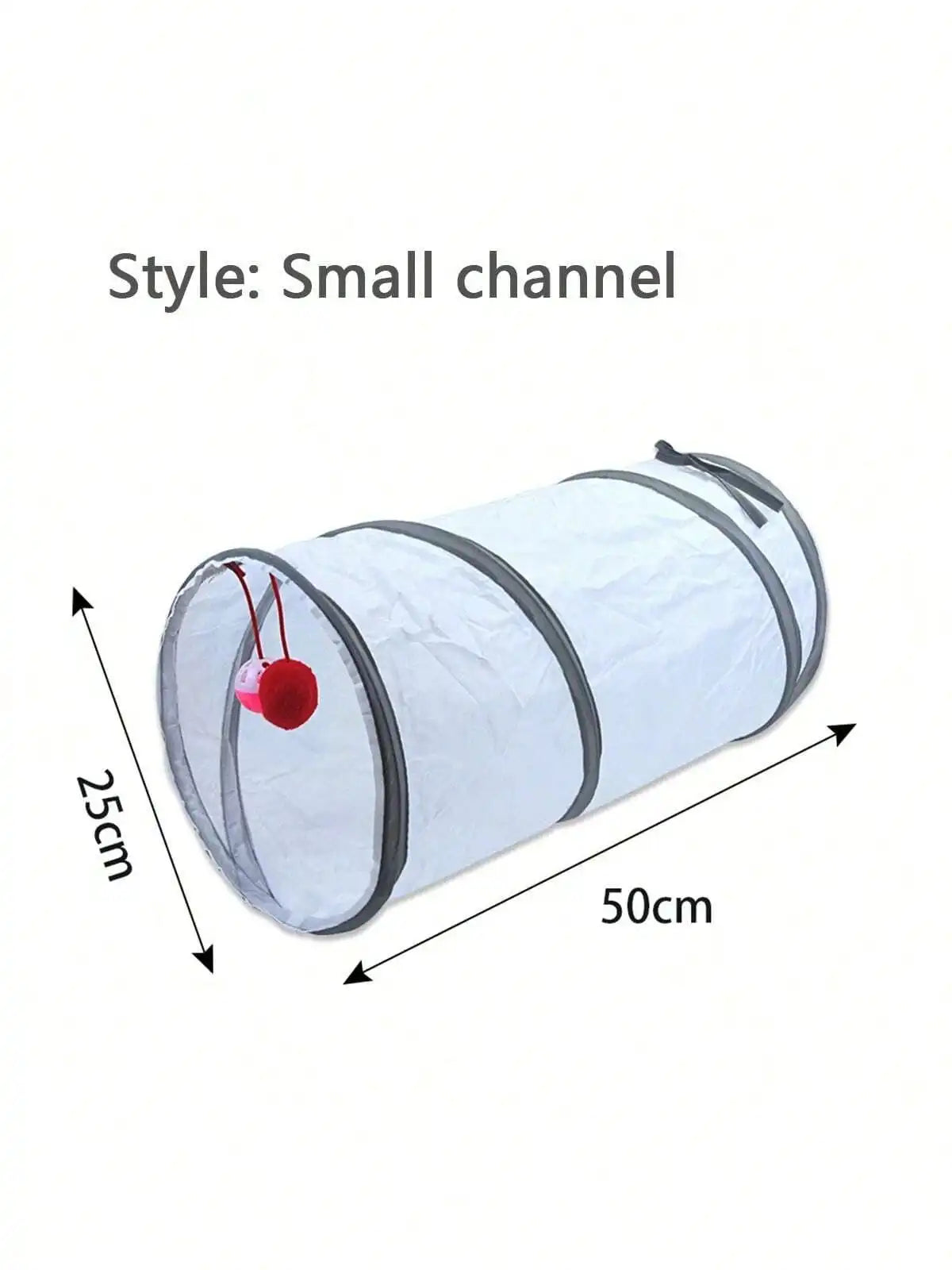 White Cat Tunnel, Pet Crawling Tunnel Tube, Cat Activity Toy, Pet Tunnel Game, Pet Supplies