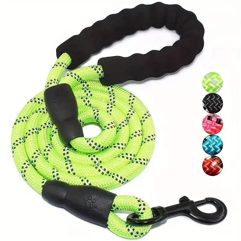 Reflective Dog Leash With Soft Handle And Reinforced Build