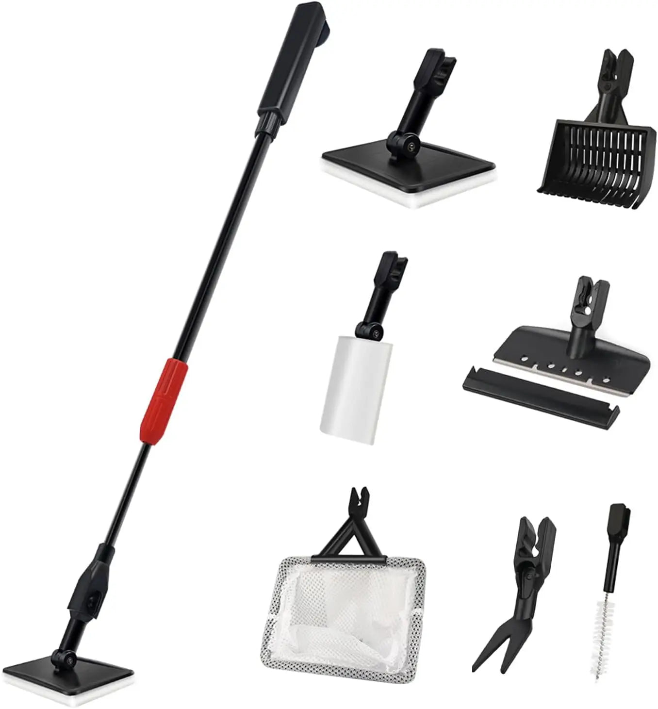 7-In-1 Aquarium Cleaning Kit With Adjustable Long Handle