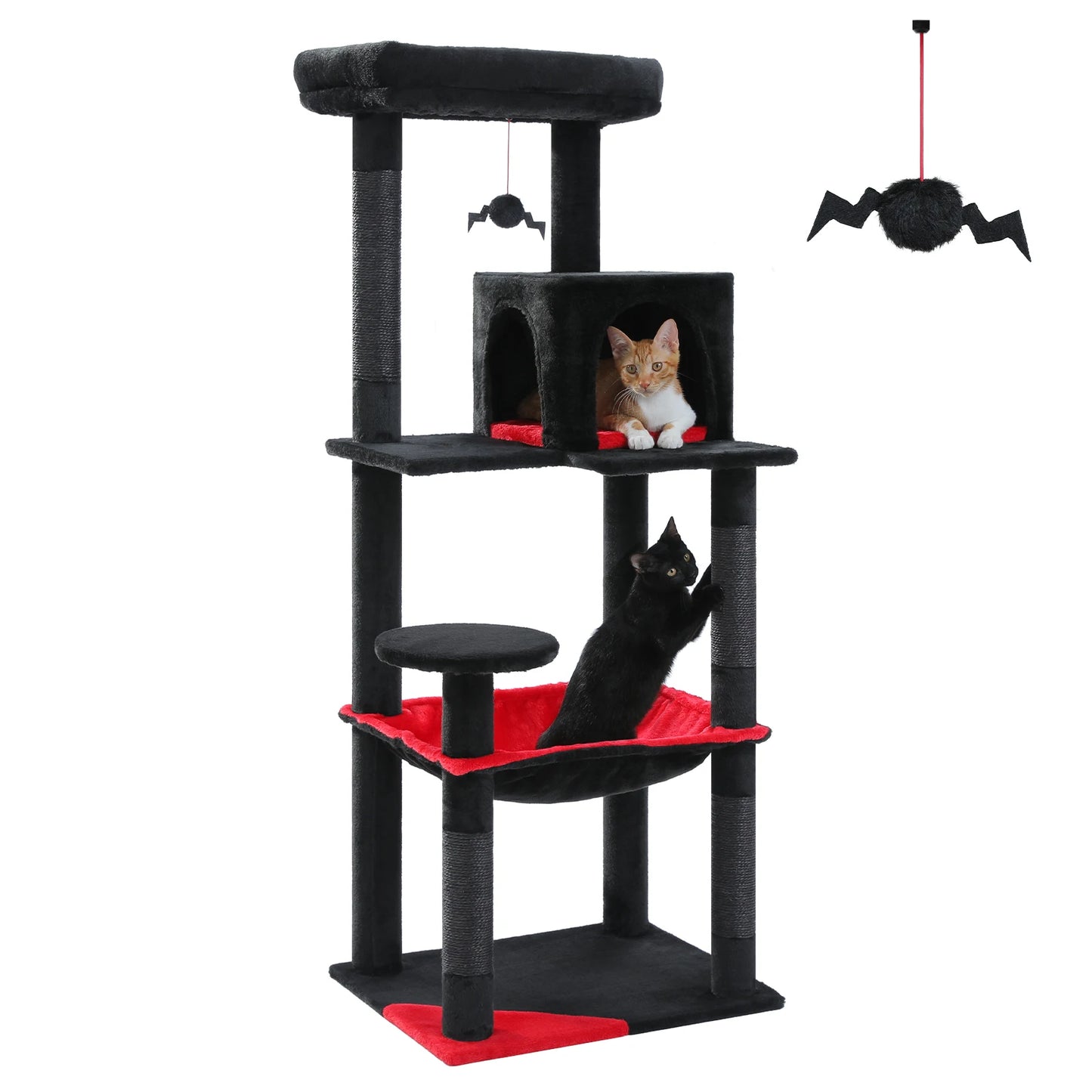 PAWZ Road Gothic Cat Tree Tall Indoor Tower With Hammock