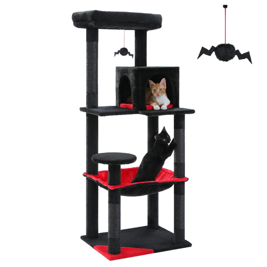 PAWZ Road Gothic Cat Tree Tall Indoor Tower With Hammock