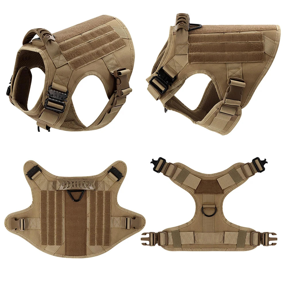Dog Harness And Leash Set Padded Training Vest For German Shepherd Malinois