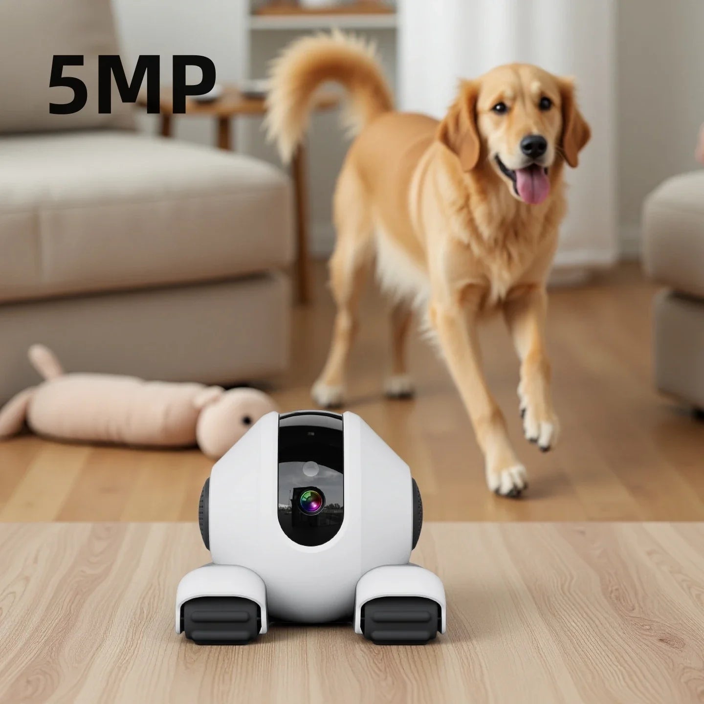 5MP Wi-Fi Indoor Security Camera With 2-Way Audio For Pets