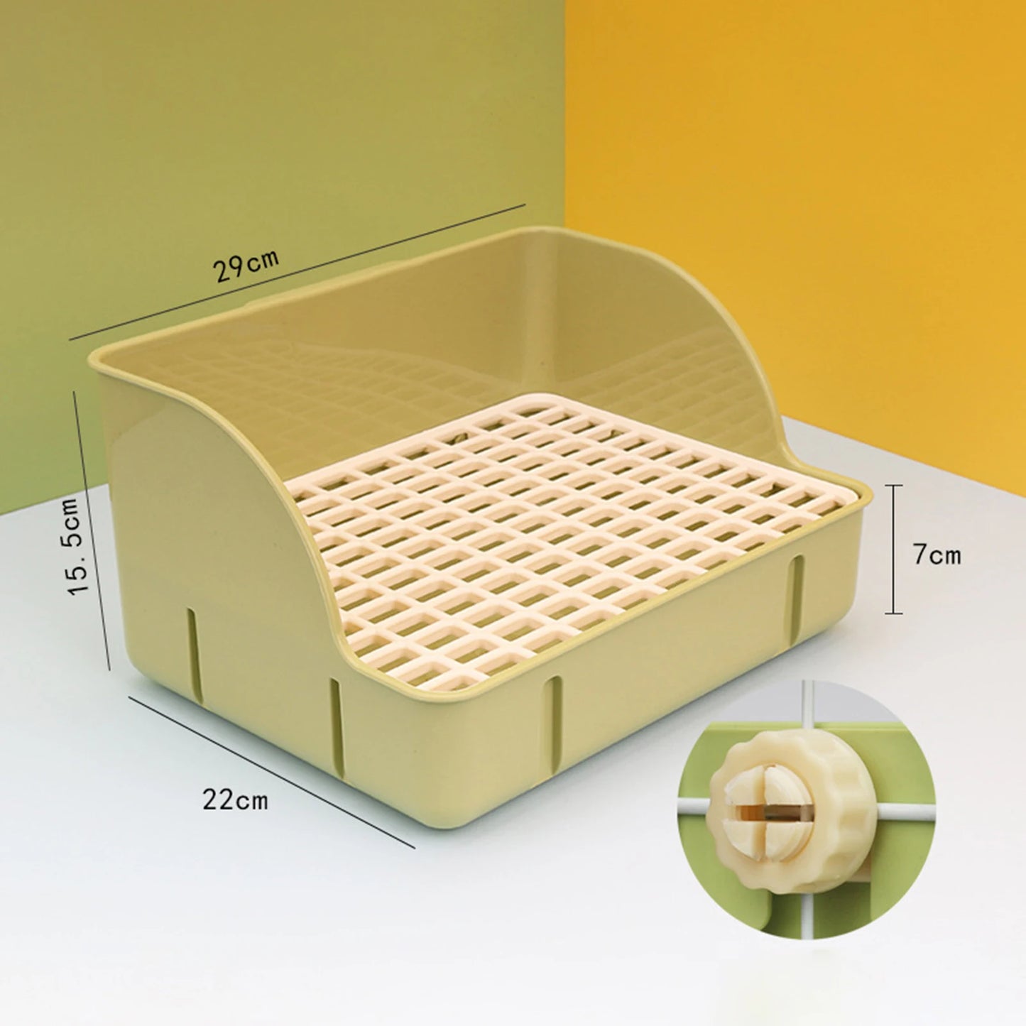 Rabbit Litter Box Pee Pan Tray For Small Animals Pet Toilet Corner