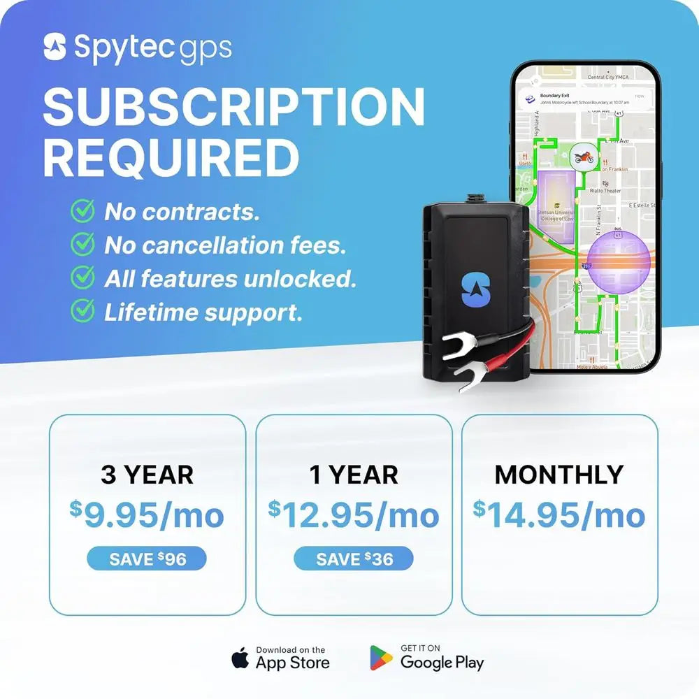 SpyTec Pulse Moto GPS Motorcycle Tracker Real Time Waterproof Tracking
