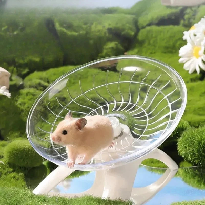 Hamster Running Wheel Toy Silent Rotating Exercise Disc