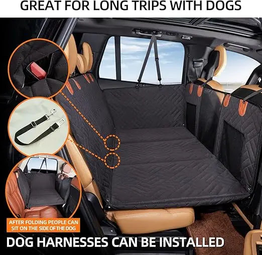 Back Seat Extender Dog Car Hammock With Hard Bottom
