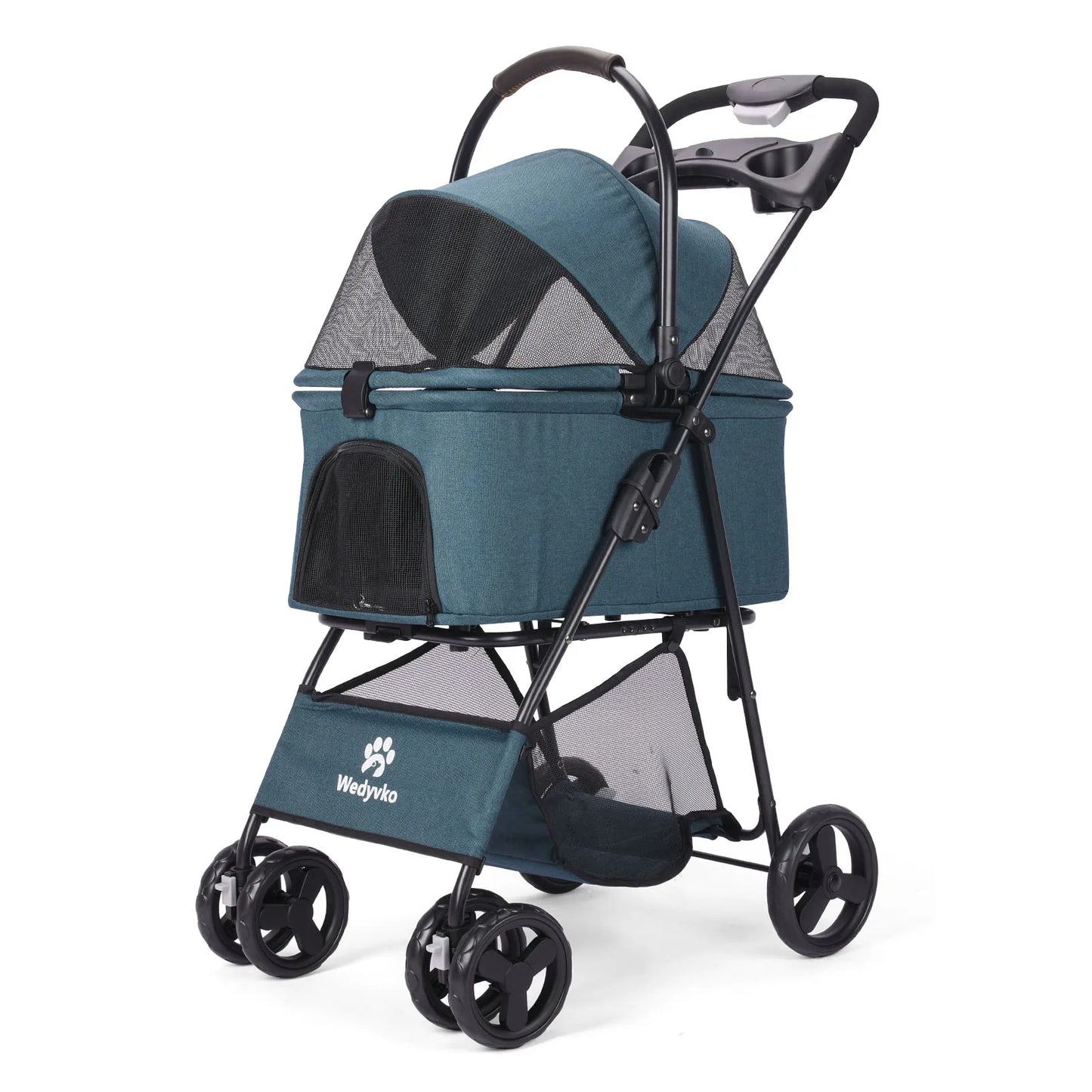 3 in 1 Pet Stroller With Removable Carrier All Terrain For Dogs And Cats