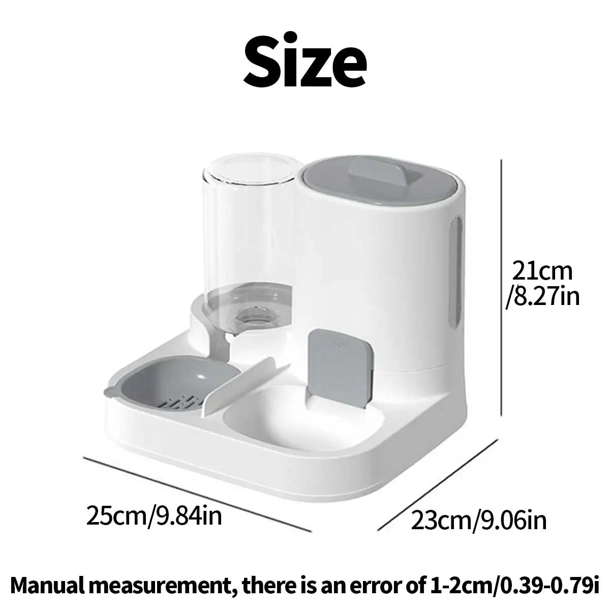 Dual Purpose Pet Feeder and Waterer for Small to Medium Dogs and Cats